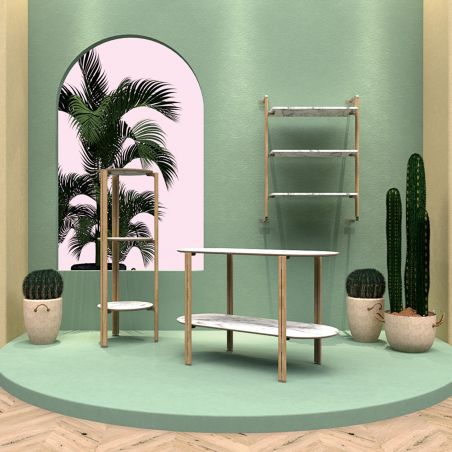 Présentation d'une table avec deux supports Présentation d'une table avec deux supports