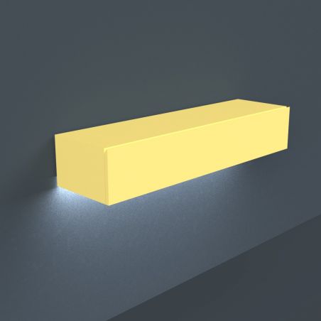 une étagère avec tiroir qui possède un LED une étagère avec tiroir qui possède un LED