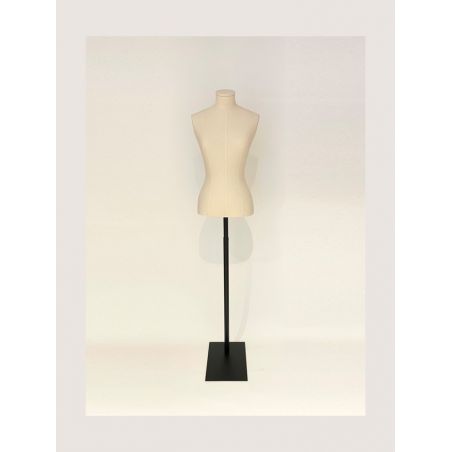 Buste femme de vitrine coton naturel Buste femme de vitrine coton naturel