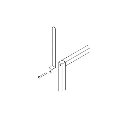 Explication fixation su support signalétique sur un portant Explication fixation su support signalétique sur un portant