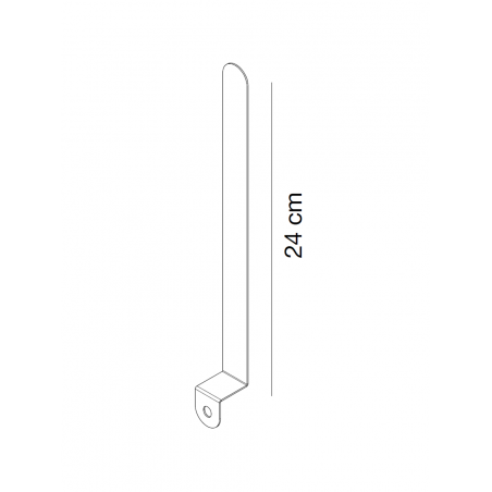 un support signalétique mesurant 24 centimètres un support signalétique mesurant 24 centimètres