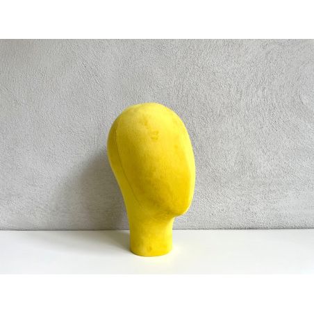 tête display velours jaune tête display velours jaune