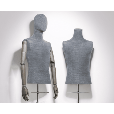 buste de vitrine homme de face et de profil buste de vitrine homme de face et de profil