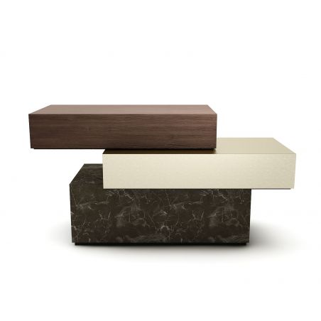 Un comptoir caisse de 190 cm en  Laiton brossé et noyé Un comptoir caisse de 190 cm en  Laiton brossé et noyé