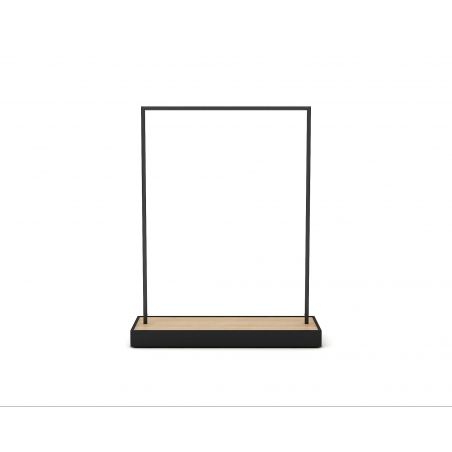 Portant avec base en bois minimaliste Portant avec base en bois minimaliste