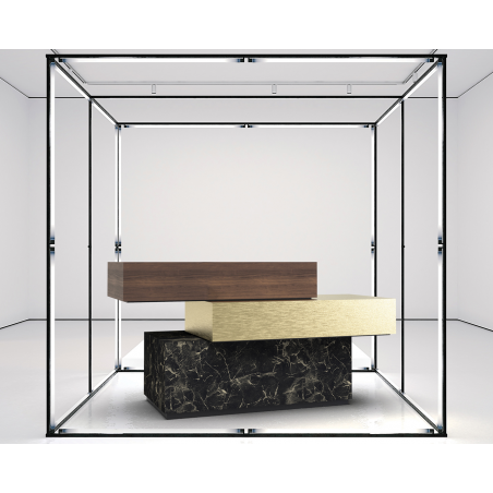 Un comptoir d'une largeur de 190cm Un comptoir d'une largeur de 190cm