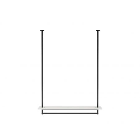 Portant suspendu avec étagère pour magasin Portant suspendu avec étagère pour magasin