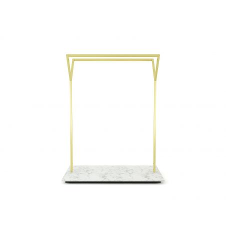 Double portant vêtements laiton brillant Double portant vêtements laiton brillant